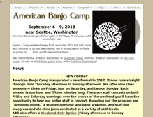 Tablet Screenshot of americanbanjocamp.com